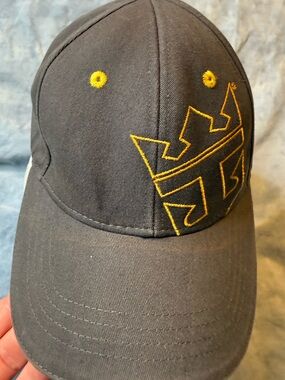 Royal Caribbean, international cruise hat, gray with yellow logo embroidered